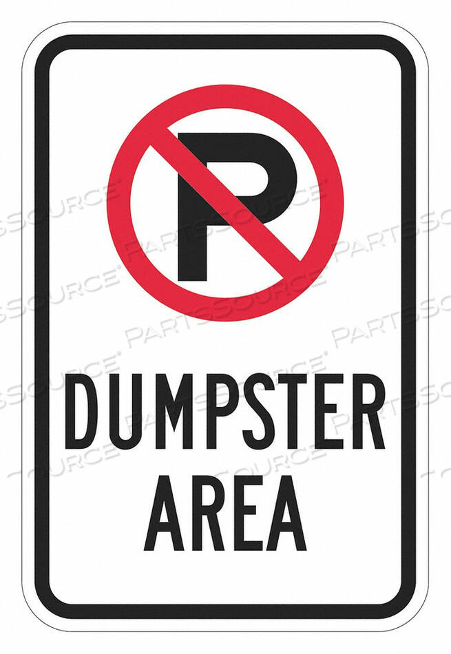 OEM#: T1-1672-HI_12X18ЗНАК ПАРКОВКИ 18 H 12 W АЛЮМИНИЙ от Lyle Signs Inc.