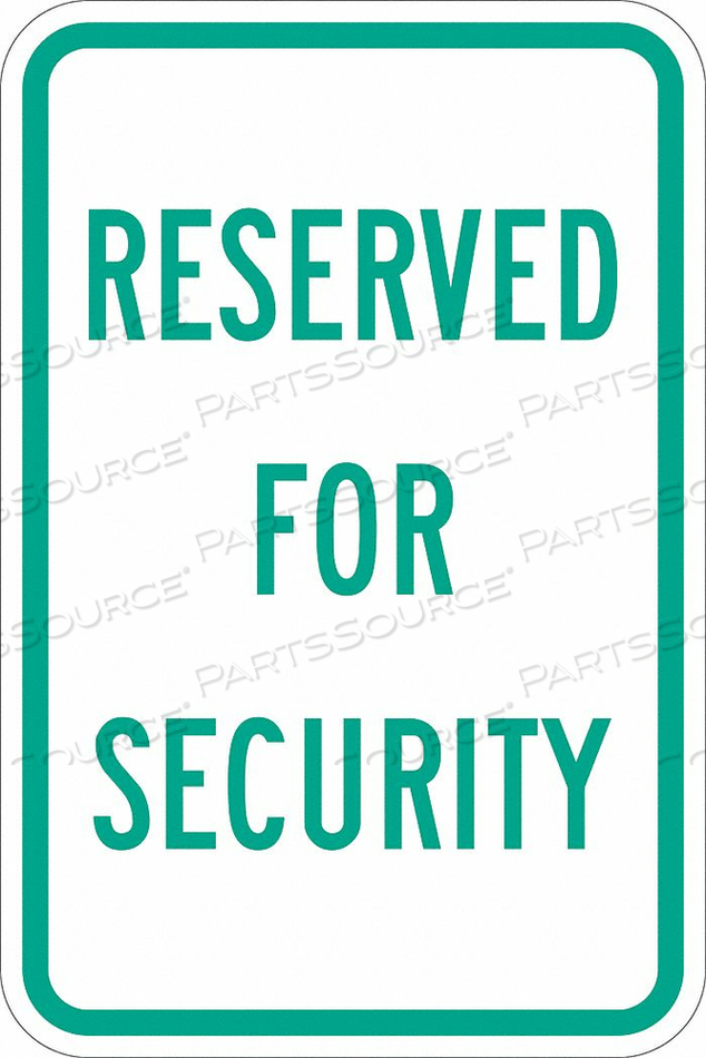 OEM#: T1-1185-DG_12X18ЗНАК ПАРКОВКИ 18 В 12 Ш АЛЮМИНИЙ от Lyle Signs Inc.