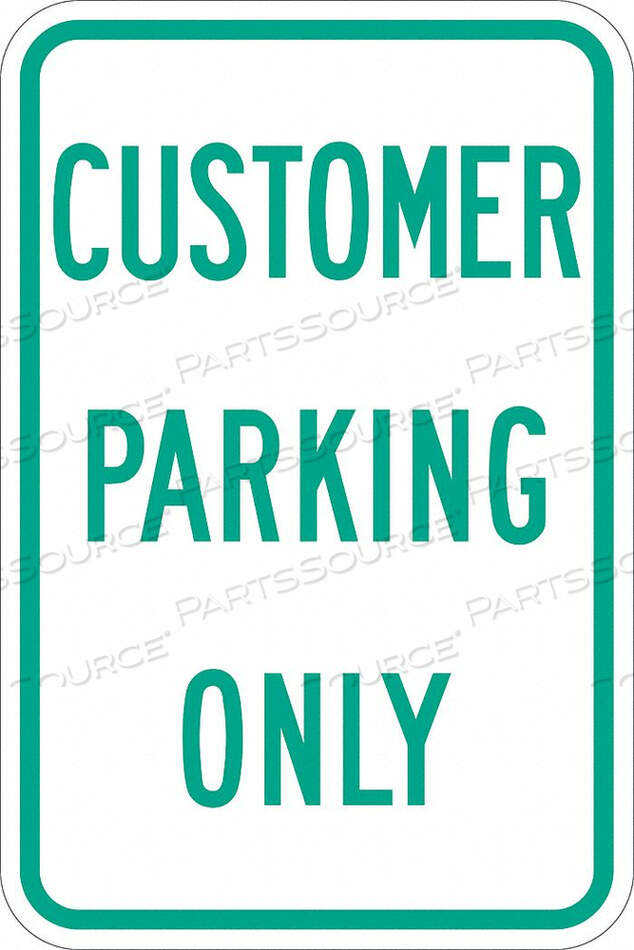 OEM#: T1-1194-EG_12X18ЗНАК ПАРКОВКИ 18 H 12 W АЛЮМИНИЙ от Lyle Signs Inc.
