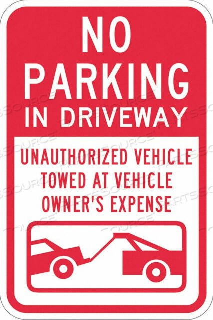 OEM#: T1-1068-DG_12X18ЗНАК ПАРКОВКА ЗАПРЕЩЕНА 18 H 12 W АЛЮМИНИЙ от Lyle Signs Inc.