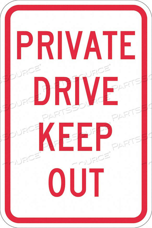 OEM#: T1-1163-EG_12X18TRAFFIC SIGN 18 H 12 W ALUMINUM by Lyle Signs Inc.