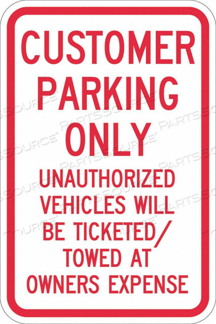 OEM#: T1-1178-EG_12X18ЗНАК ПАРКОВКИ 18 H 12 W АЛЮМИНИЙ от Lyle Signs Inc.