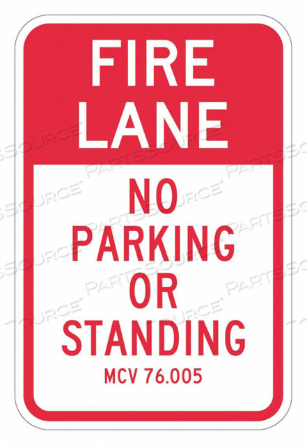 OEM#: T1-2819-HI_12X18ЗНАК ПОЖАРНОЙ ПОЛОСЫ 18 H 12 W АЛЮМИНИЙ от Lyle Signs Inc.