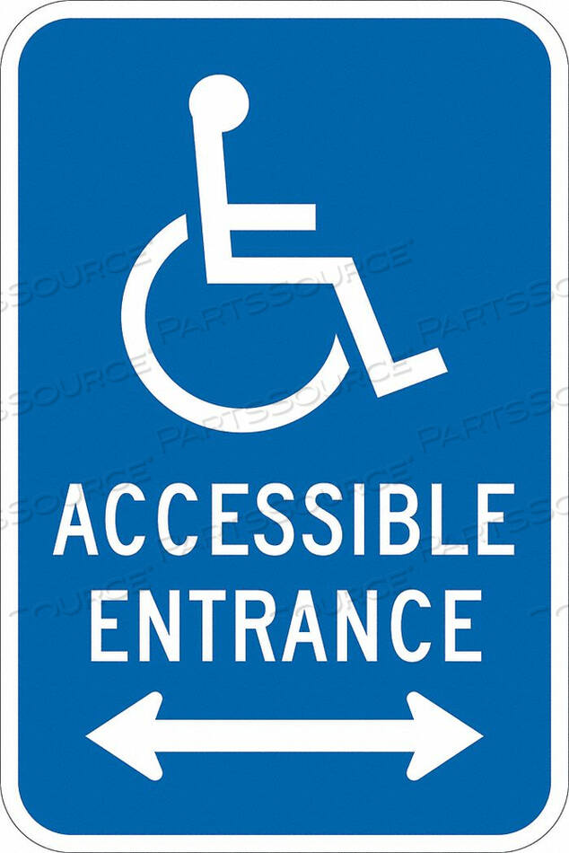OEM#: T1-1133-EG_12X18ЗНАК ПАРКОВКИ ДЛЯ ИНВАЛИДОВ 18 H 12 W ALUM от Lyle Signs Inc.
