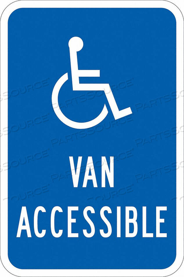 OEM#: T1-1135-EG_12X18ЗНАК ПАРКОВКИ ДЛЯ ИНВАЛИДОВ 18 H 12 W ALUM от Lyle Signs Inc.