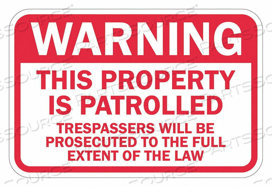 OEM#: T1-1444-HI_18X12ЗНАК ОБЪЕКТА 12 H 18 W АЛЮМИНИЙ от Lyle Signs Inc.