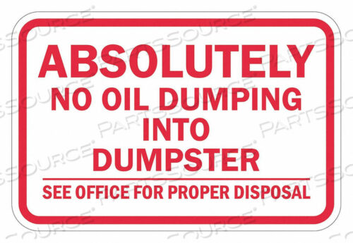 OEM#: T1-1675-HI_18X12ЗНАК ОБЪЕКТА 12 В 18 Ш АЛЮМИНИЙ от Lyle Signs Inc.