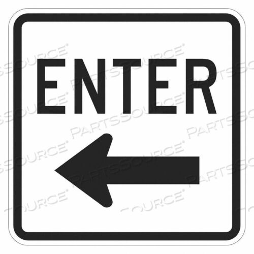 OEM#: T1-1887-EG_18X18ВХОДНОЙ ЗНАК 18 В 18 Ш АЛЮМИНИЙ от Lyle Signs Inc.