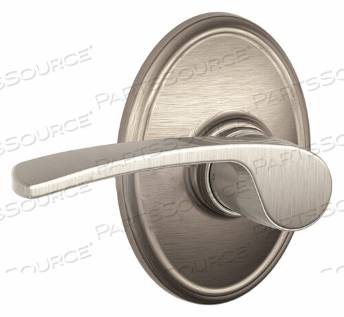 Дверной замок с рычагом, проход из сатинированного никеля