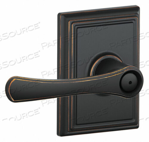 OEM#: F40 VLA 716 ADDLEVER LOCKSET ANTIQUE BRONZE PRIVACY от Schlage Lock