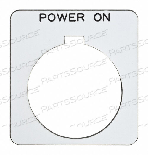 OEM#: 9001KN238WPLEGEND PLATE SQUARE POWER ON WHITE от APC / American Power Conversion