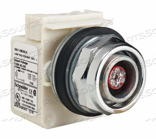 OEM#: 9001KP38LRPILOT LIGHT LED RED 120VAC/DC БЕЗ ЛИНЗЫ от APC / American Power Conversion