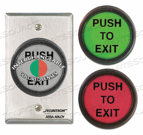 OEM#: PB5EPUSH TO EXIT BUTTON (3) LENS 5A от Securitron
