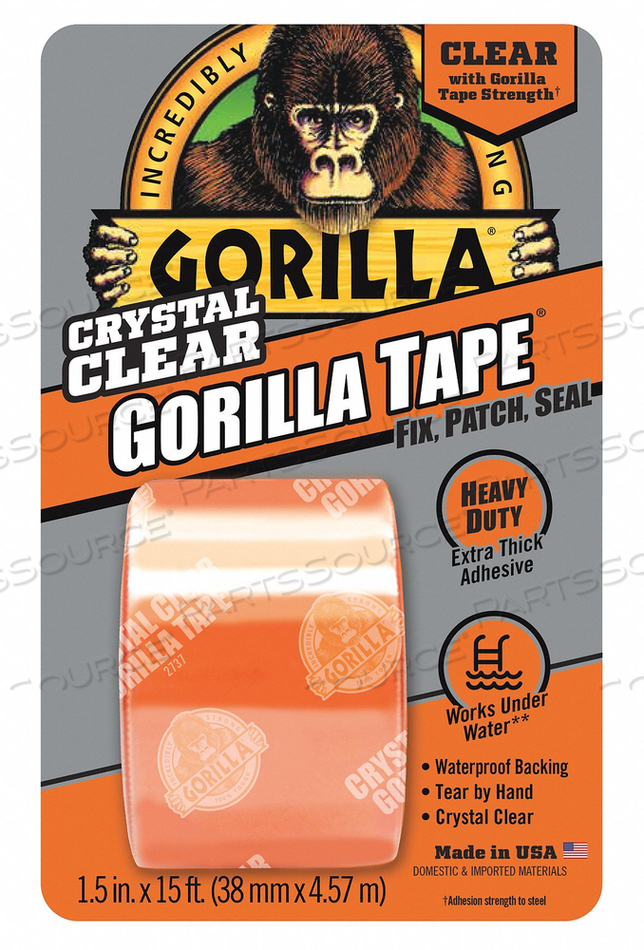 OEM#: 6015002 Прозрачная клейкая лента 5 ярдов. 1-1/2 дюйма W от Gorilla Glue