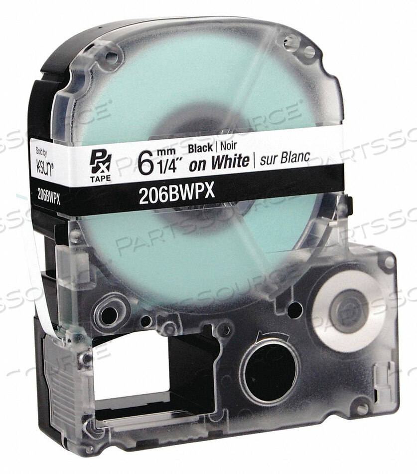 OEM#: 206BWPXЭТИКЕТКА ДЛЯ КАРТРИДЖА 1/4 ДЮЙМА W БЕЛАЯ от Epson