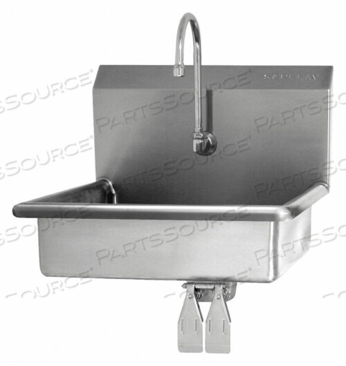 OEM#: 5A4HAND SINK WALL MOUNT 14 H SILVER 16 GA. от Sani-Lav