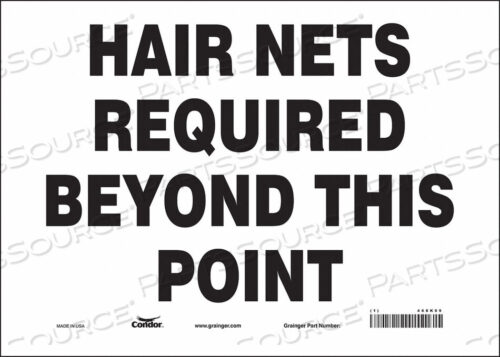 OEM#: 468K09SAFETY SIGN 14 W 10 H 0.004 THICKNESS by Condor