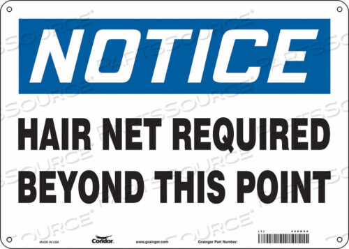 OEM#: 468K94SAFETY SIGN 14 W 10 H 0.055 THICKNESS by Condor