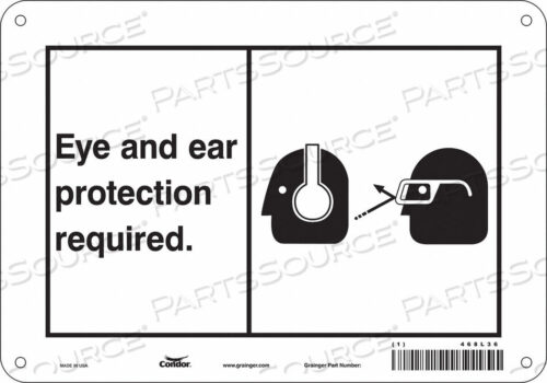 OEM#: 468L36SAFETY SIGN 10 WX7 H 0.055 THICKNESS by Condor