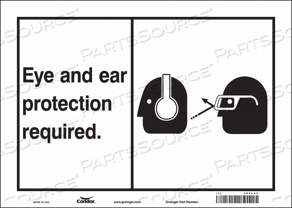 OEM#: 468L40ЗНАК БЕЗОПАСНОСТИ 14 ШX10 В 0,004 ТОЛЩИНА от Condor