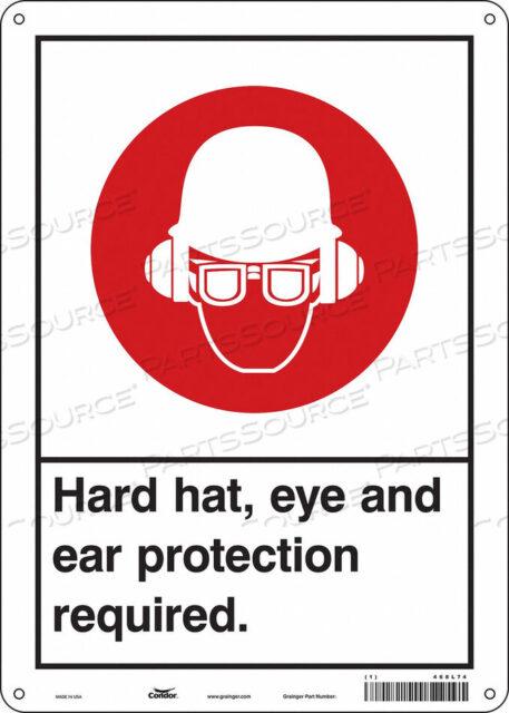 OEM#: 468L74SAFETY SIGN 10 WX14 H 0.055 THICKNESS by Condor