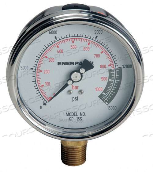 OEM#: GP15SМАНОМЕТР 0 ДО 15000 PSI 4IN 1/2IN от Enerpac