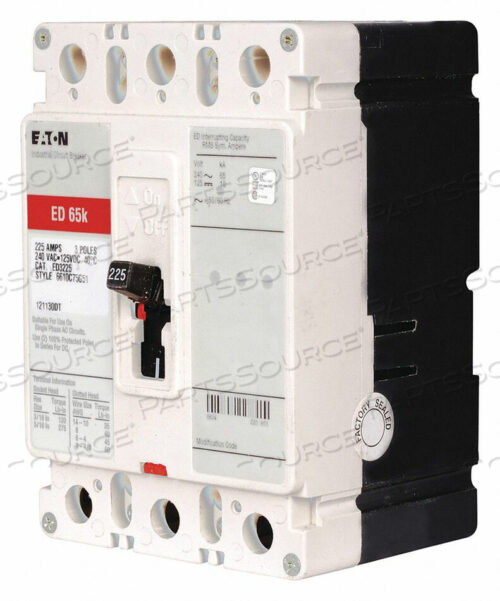 OEM#: ED3225АВТОМАТИЧЕСКИЙ ВЫКЛЮЧАТЕЛЬ 225A 3P 240VAC ED от Eaton