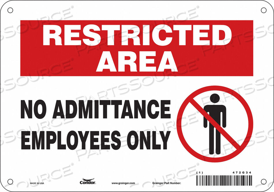 OEM#: 472G34J7026 ЗНАК БЕЗОПАСНОСТИ 10 Ш 7 В 0,032 ТОЛЩИНА от Condor