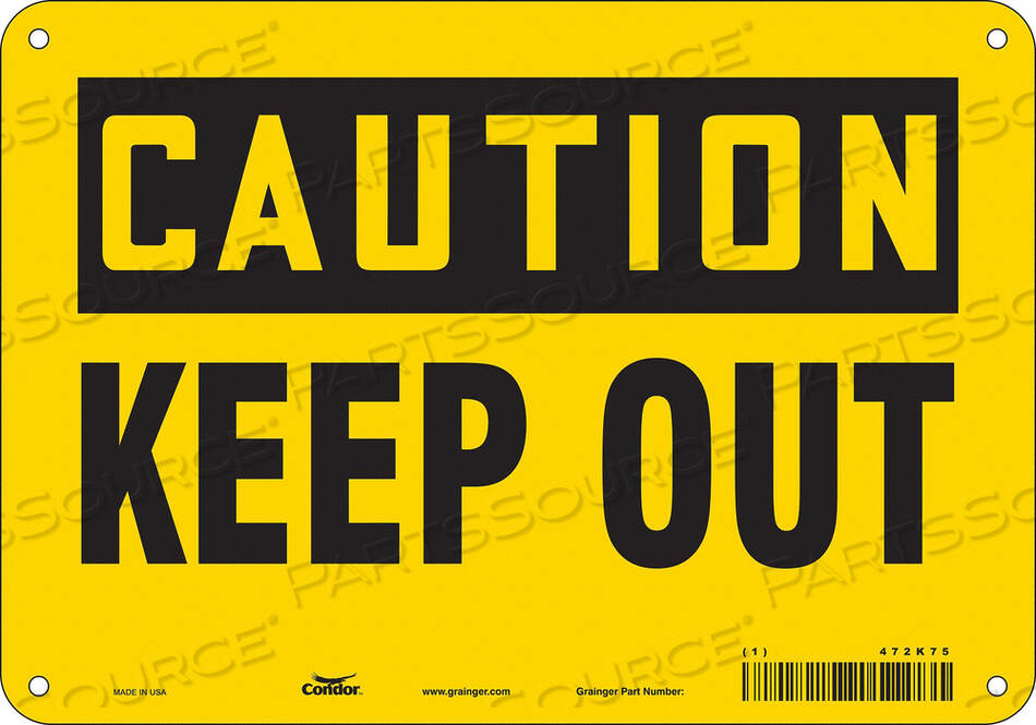 OEM#: 472K75ЗНАК БЕЗОПАСНОСТИ 10 Ш 7 В 0,032 ТОЛЩИНА от Condor