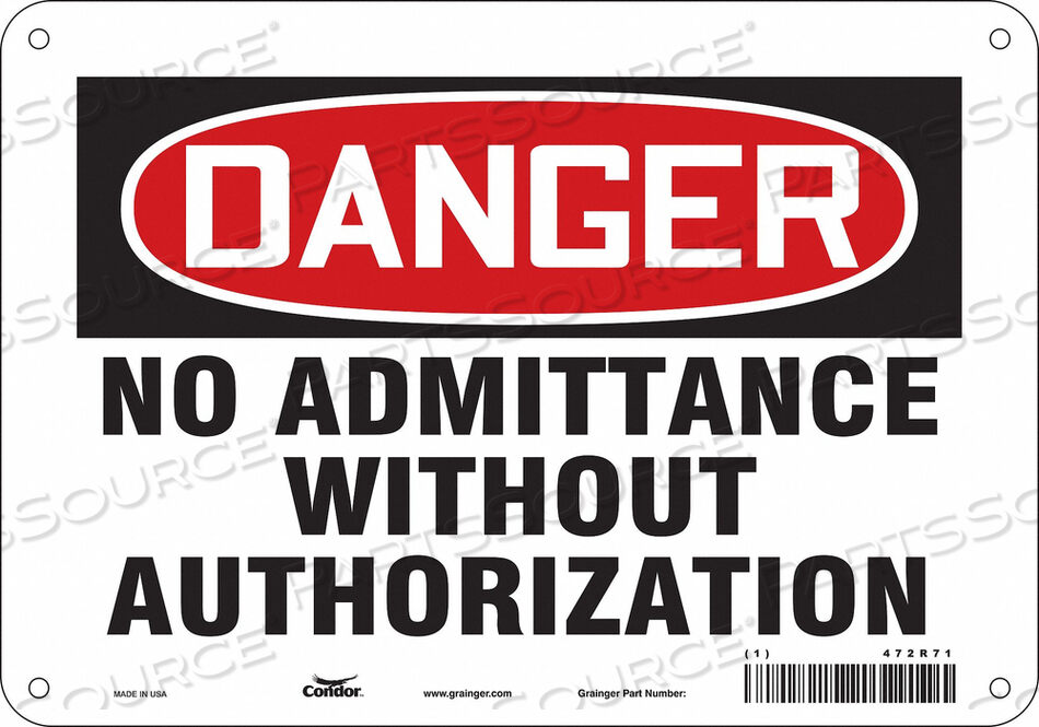 OEM#: 472R71ЗНАК БЕЗОПАСНОСТИ 10 Ш 7 В 0,032 ТОЛЩИНА от Condor