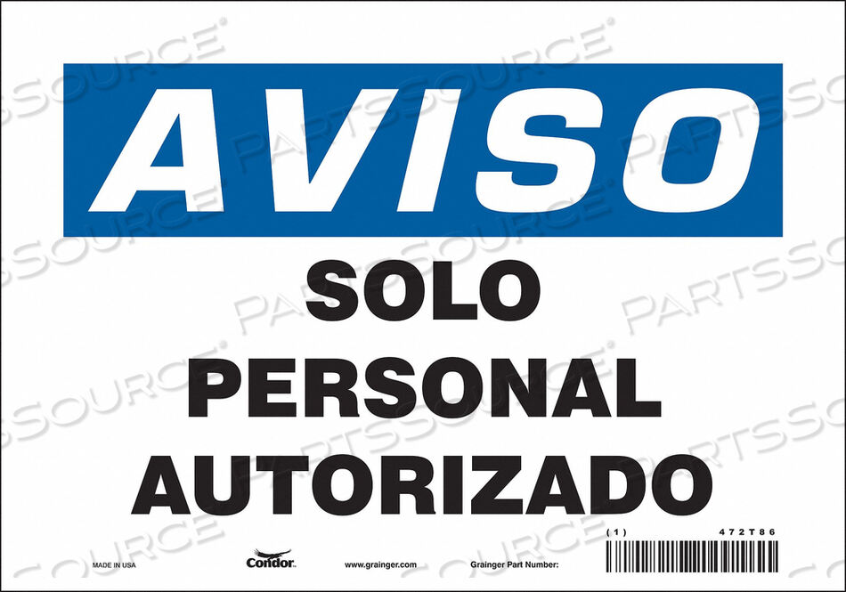 OEM#: 472T86ЗНАК БЕЗОПАСНОСТИ 10 Ш 7 В 0,004 ТОЛЩИНА от Condor