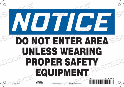 OEM#: 472U84SIGN НАДЛЕЖАЩЕЕ БЕЗОПАСНОЕ ОБОРУДОВАНИЕ 7 X10 от Condor