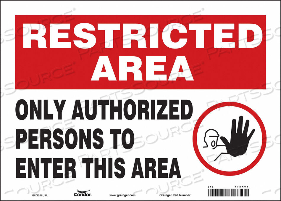 OEM#: 472X01ЗНАК БЕЗОПАСНОСТИ 14 Ш 10 В 0,004 ТОЛЩИНА от Condor