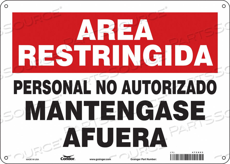 OEM#: 472X03ЗНАК БЕЗОПАСНОСТИ 14 Ш 10 В 0,032 ТОЛЩИНА от Condor