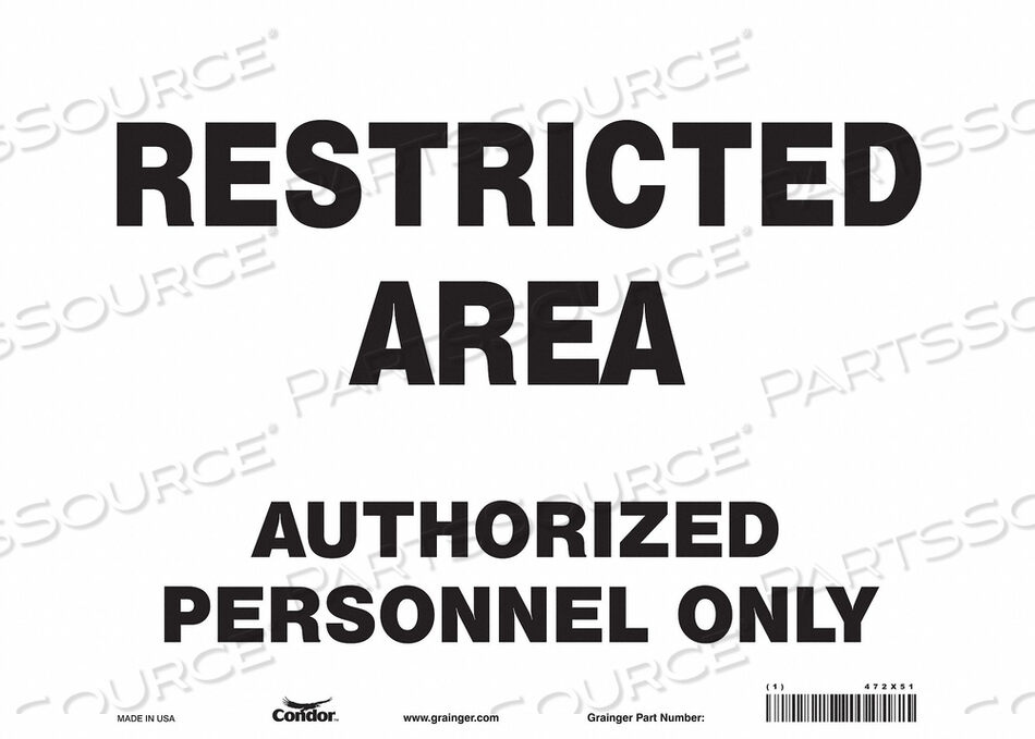 OEM#: 472X51ЗНАК БЕЗОПАСНОСТИ 14 Ш 10 В 0,004 ТОЛЩИНА от Condor