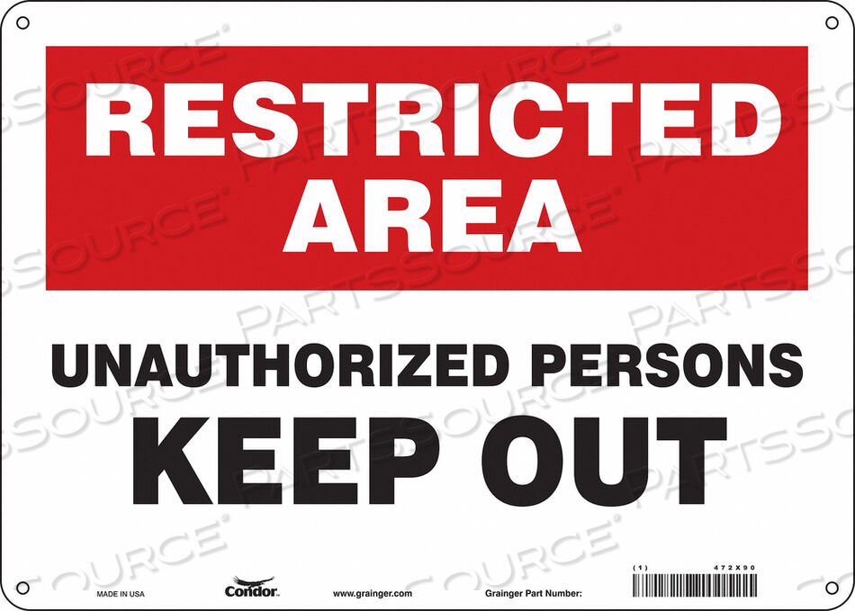 OEM#: 472X90J7027 ЗНАК БЕЗОПАСНОСТИ 14 Ш 10 В 0,032 ТОЛЩИНА от Condor