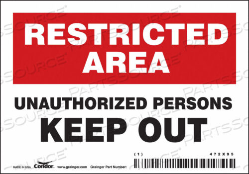 OEM#: 472X95J7027 ЗНАК БЕЗОПАСНОСТИ 5 Ш 3 В 0,004 ТОЛЩИНА от Condor