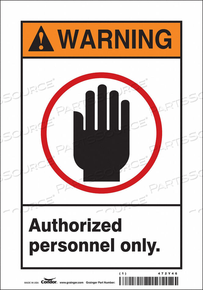 OEM#: 472Y46ЗНАК БЕЗОПАСНОСТИ 7 Ш 10 В 0,004 ТОЛЩИНА от Condor