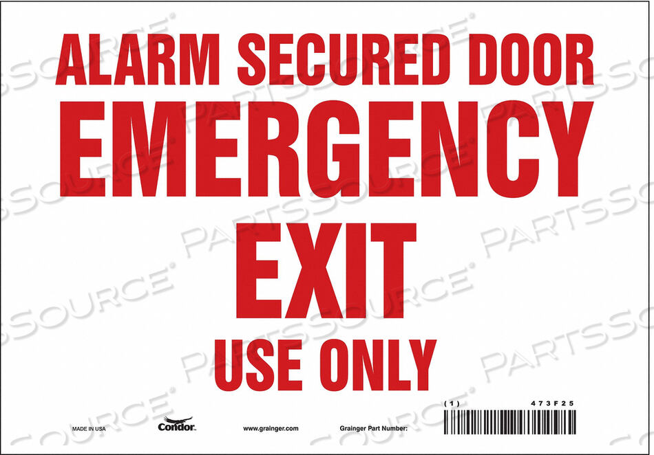 OEM#: 473F25ЗНАК БЕЗОПАСНОСТИ 10 Ш 7 В 0,004 ТОЛЩИНА от Condor