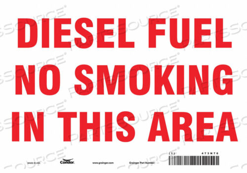 OEM#: 473N76ЗНАК «КУРИТЬ ЗАПРЕЩЕНО» 10 ШX7 В 0,004 ТОЛЩИНА от Condor