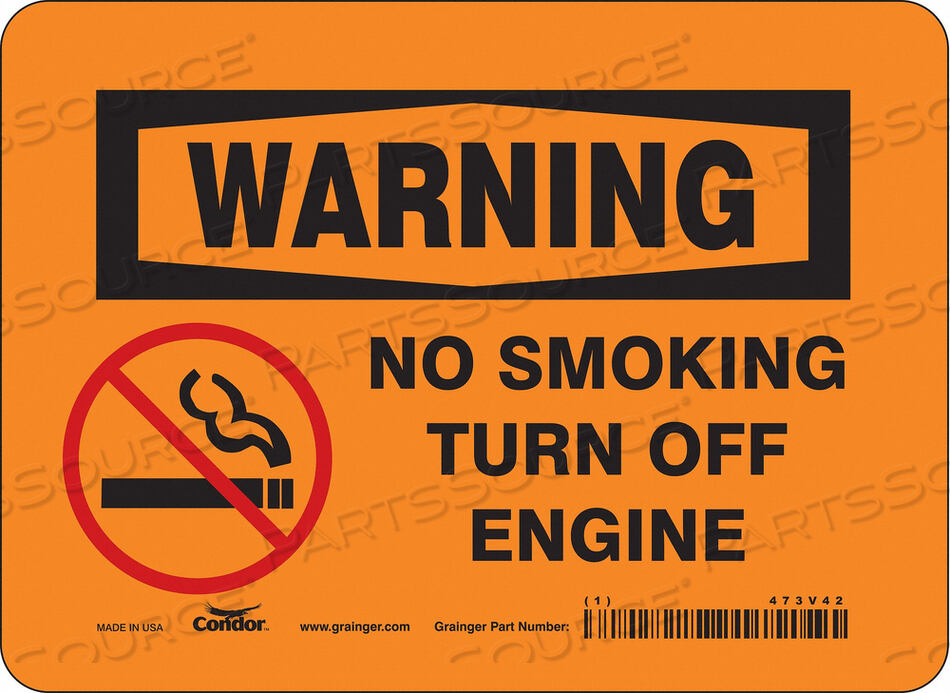 OEM#: 473V42ЗНАК «КУРИТЬ ЗАПРЕЩЕНО» 7 ШX5 В 0,004 ТОЛЩИНА от Condor