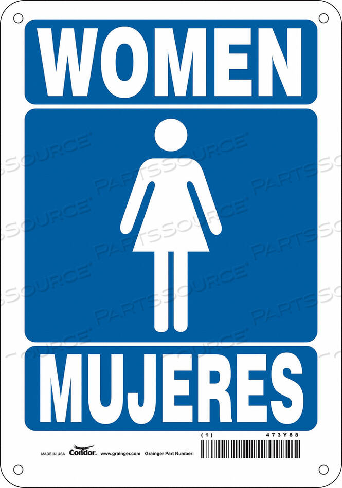 OEM#: 473Y88ЗНАК ТУАЛЕТА 7 Ш 10 В 0,032 ТОЛЩИНА от Condor