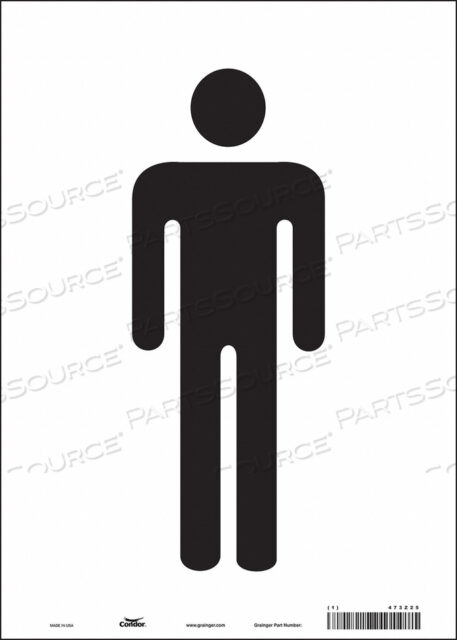 OEM#: 473Z25ЗНАК ТУАЛЕТА 10 Ш 14 В 0,004 ТОЛЩИНА от Condor