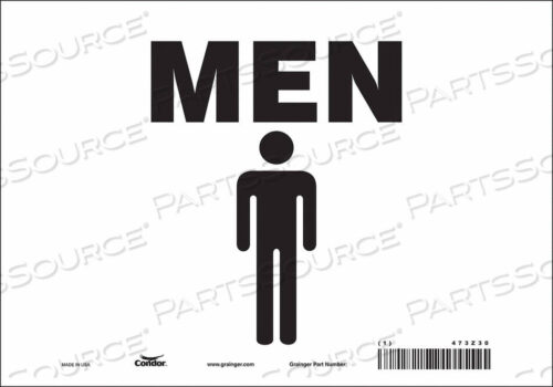 OEM#: 473Z30ЗНАК ТУАЛЕТА 10 Ш 7 В 0,004 ТОЛЩИНА от Condor