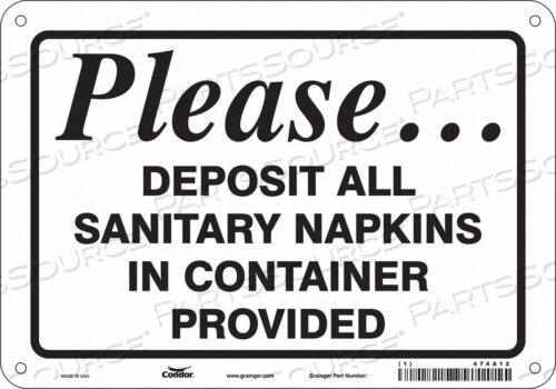 OEM#: 474A12ЗНАК ТУАЛЕТА 10 Ш 7 В 0,055 ТОЛЩИНА от Condor