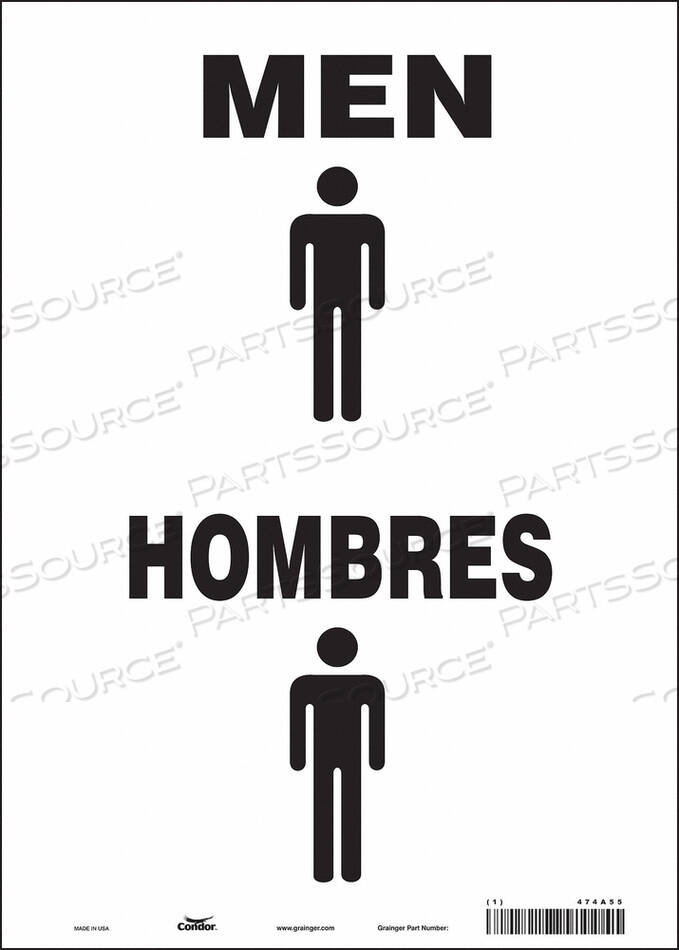 OEM#: 474A55ЗНАК ТУАЛЕТА 10 Ш 14 В 0,004 ТОЛЩИНА от Condor