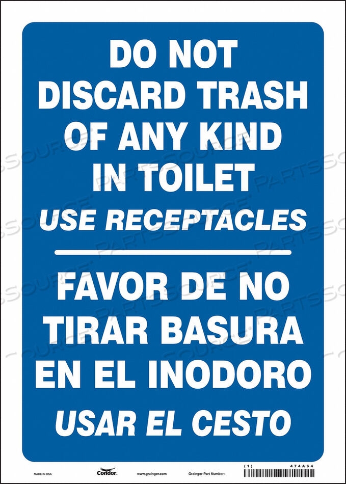 OEM#: 474A64ЗНАК ТУАЛЕТА 10 Ш 14 В 0,004 ТОЛЩИНА от Condor