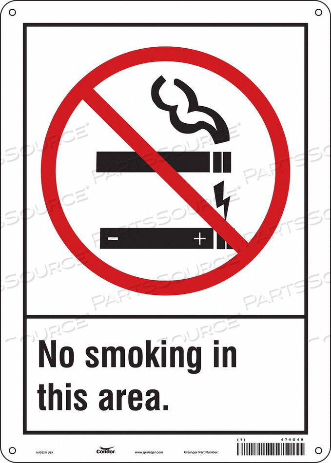 OEM#: 474G49SAFETY SIGN 10 W 14 H 0.032 THICKNESS by Condor