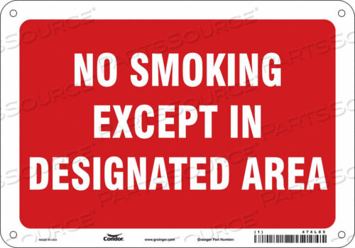 OEM#: 474L85SAFETY SIGN 10 W 7 H 0.055 THICKNESS by Condor