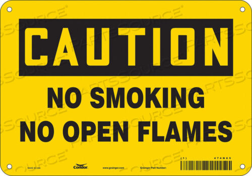 OEM#: 474N65SAFETY SIGN 10 W 7 H 0.032 THICKNESS by Condor